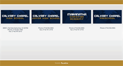 Desktop Screenshot of calvaryschools.org