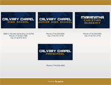Tablet Screenshot of calvaryschools.org